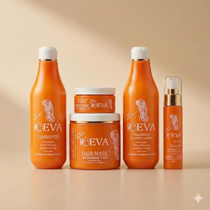 Roeva Professional After Protein Care Kit 5 | Sulfate & Sodium Free | Color Protection | Deeply Cleanses & Conditions Hair